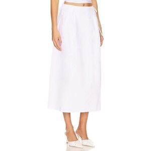 Tularosa Jess Maxi Skirt in Bright White